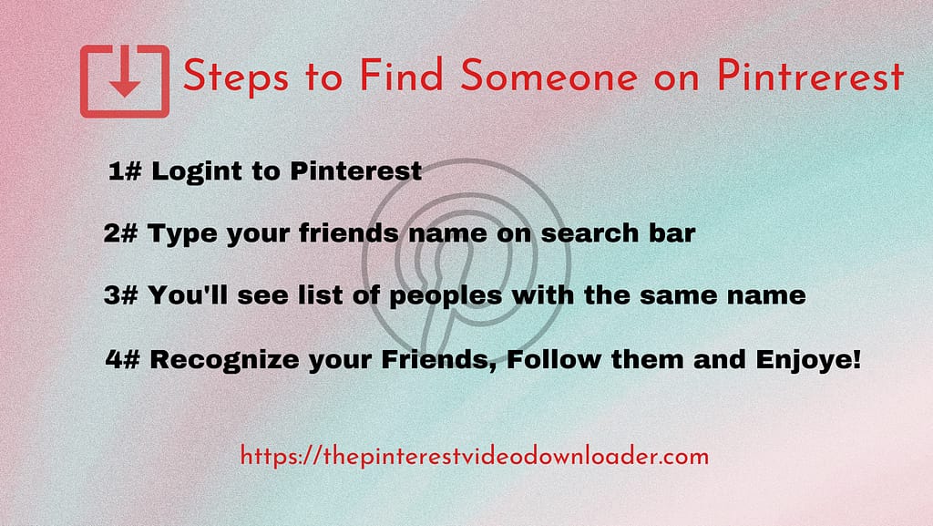 Steps to Find Someone on Pinterest